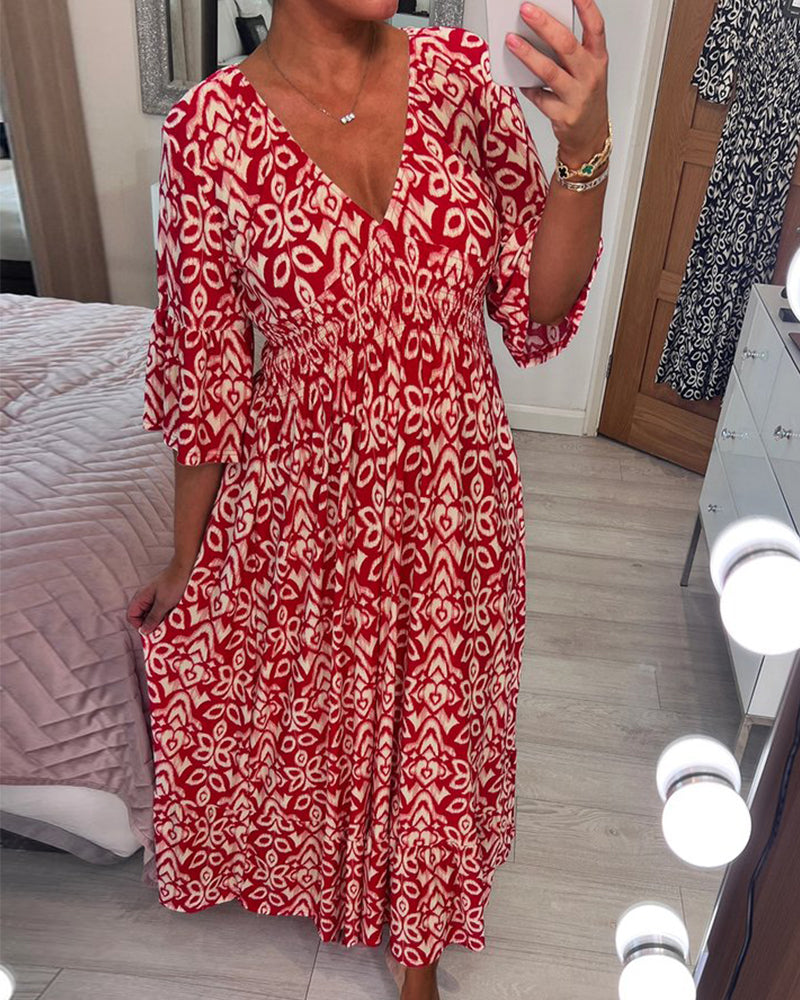 Ezra - Maxi dress with a printed pattern