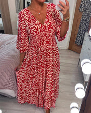 Ezra - Maxi dress with a printed pattern