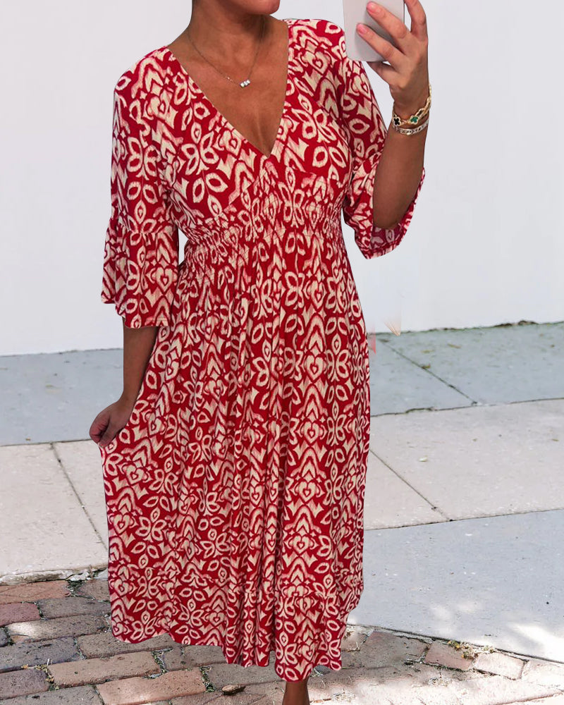 Ezra - Maxi dress with a printed pattern