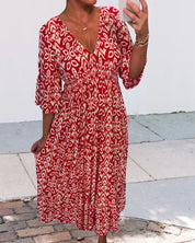 Ezra - Maxi dress with a printed pattern