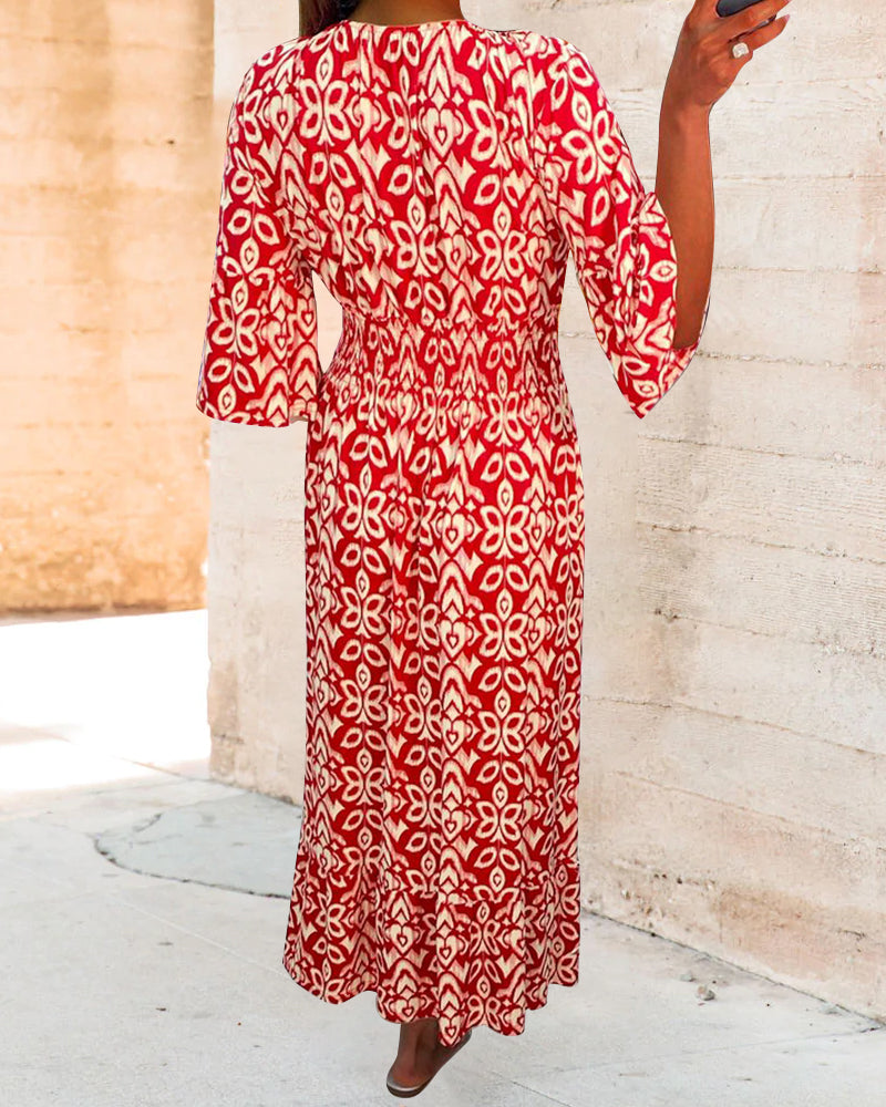 Ezra - Maxi dress with a printed pattern