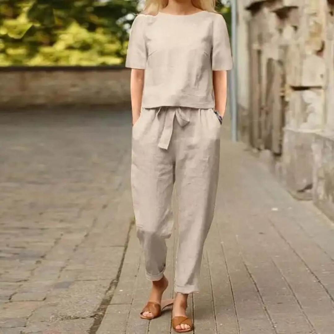 Kailani - Two-piece linen set for women