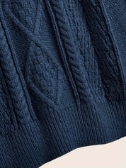 Quinn - Men's Casual Cable Knit Sweater