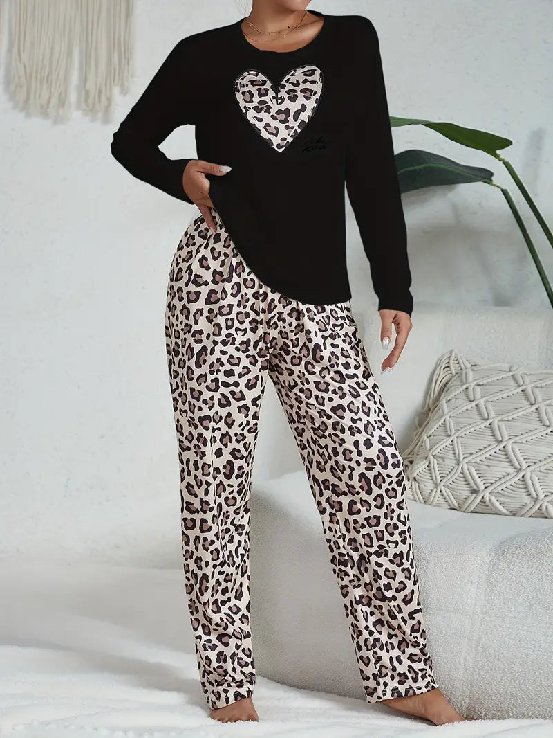 Judith - Women's Leopard Pajama Set