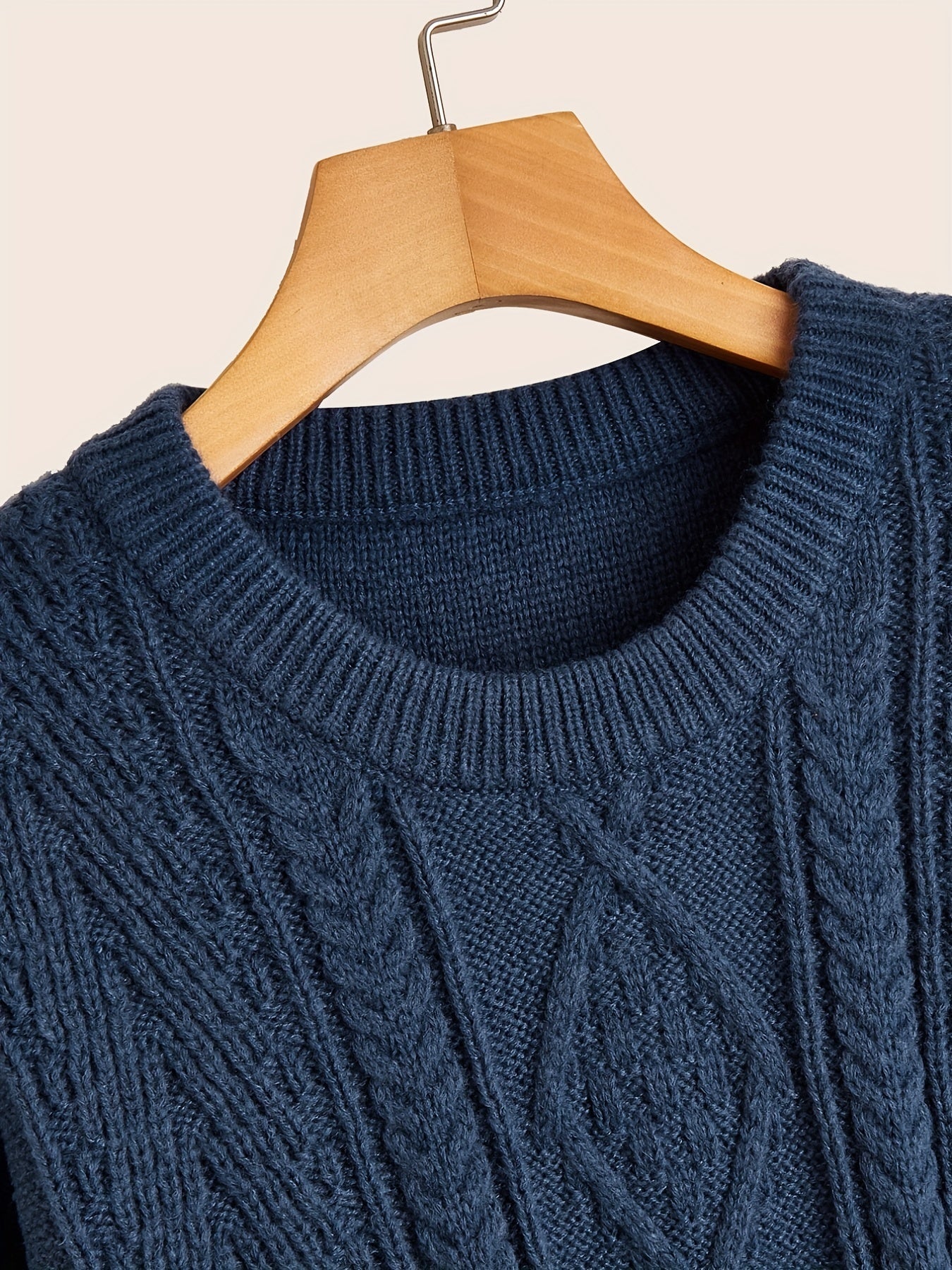 Quinn - Men's Casual Cable Knit Sweater