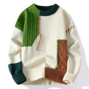 Yosef - Patchwork turtleneck sweater for men