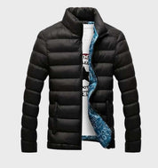 Cooper - Cosy quilted down jacket featuring a full-length zip and a thick stand-up collar