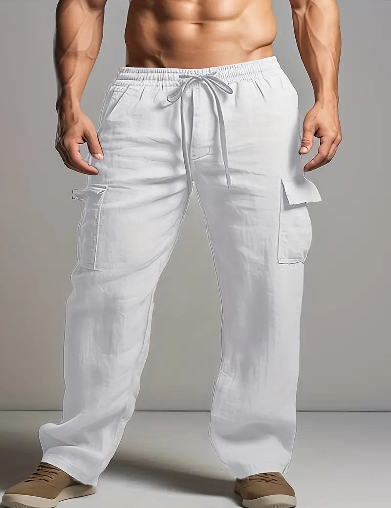 Coen - Men's Baggy Linen Pants