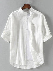 Bert - Elegant Linen Shirt For Men