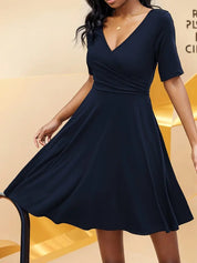 Caroline - Ladies Knee-length Summer Dress Midi