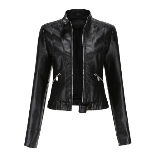 Easton - Elegant leather biker Jacket for women