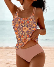 Mya - Tankini with two straps and a print