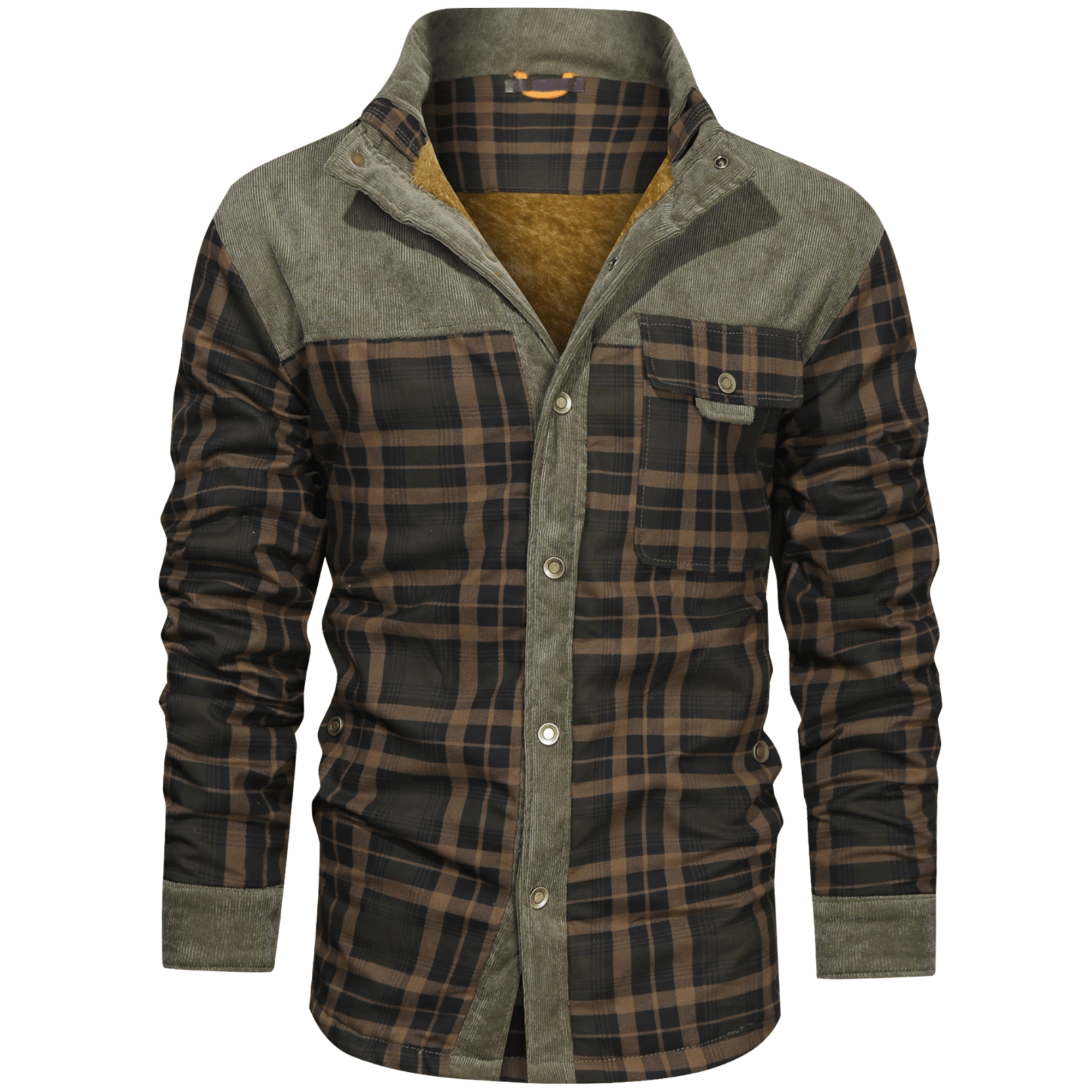 Ozzy - Warm flannel jacket for men