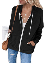 Saskia - Ladies Zip Up Hooded Jacket