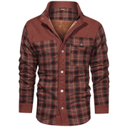 Ozzy - Warm flannel jacket for men