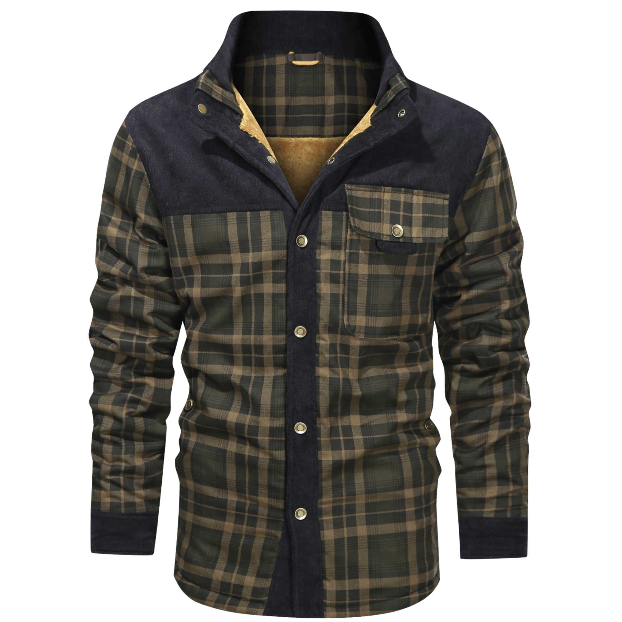 Ozzy - Warm flannel jacket for men