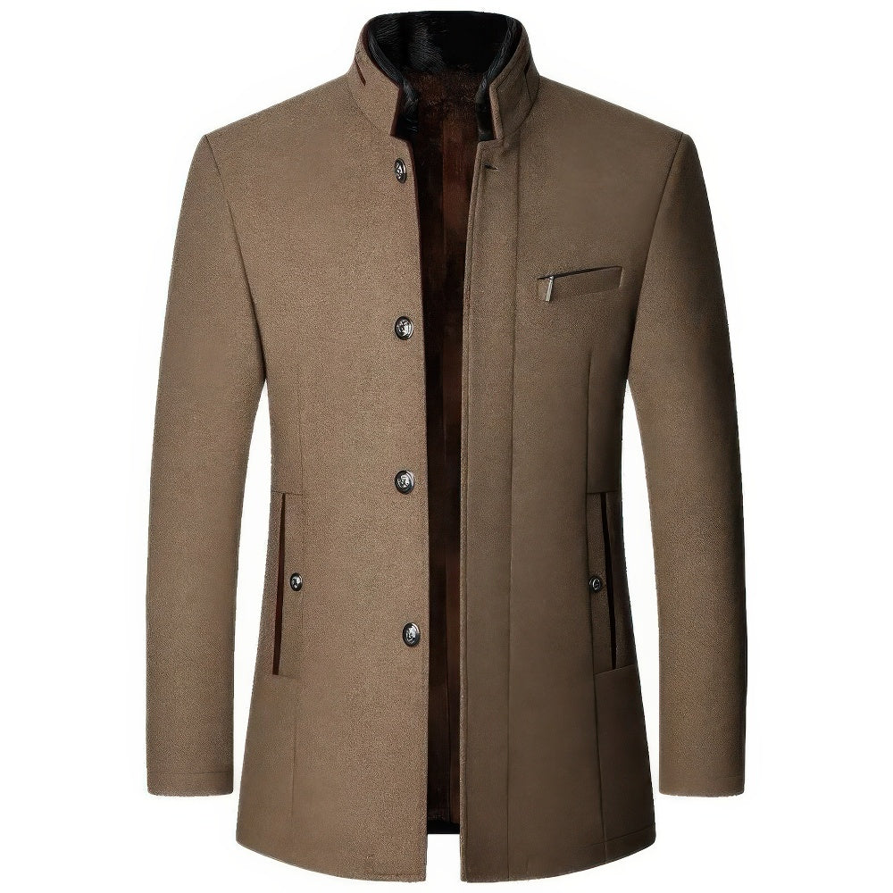 Julien- Men's winter trench coat jacket made of cashmere