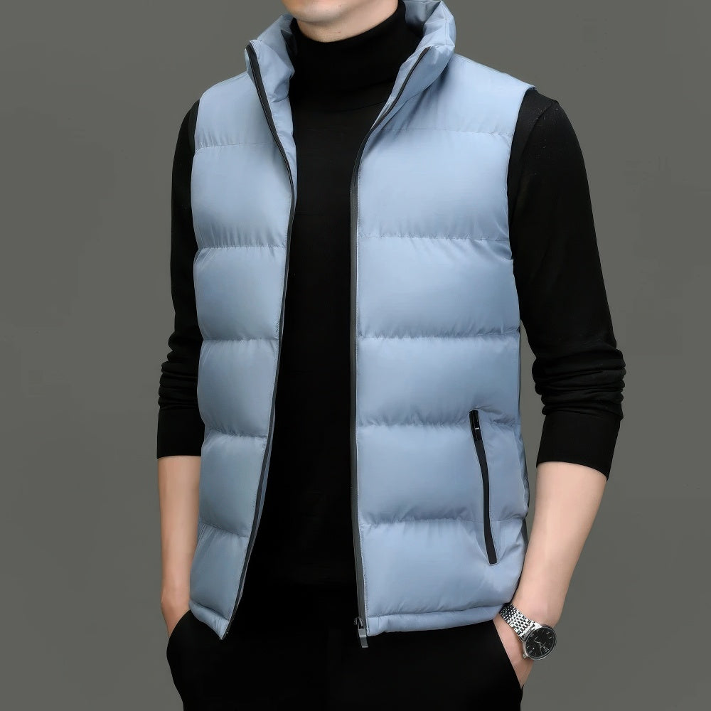 Colton - Men's Stand-Up Collar Vest without Sleeves