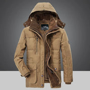 Brandon - Men's thick warm winter jacket with hood