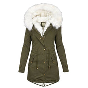 Yara - Luxurious lined winter coat for women