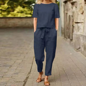 Kailani - Two-piece linen set for women