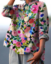 Valeria - Elegant flower blouse