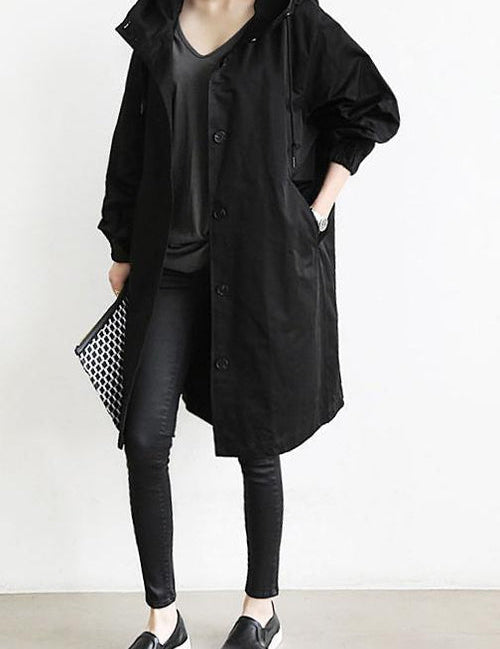 Juliana - Waterproof trench coat with hood