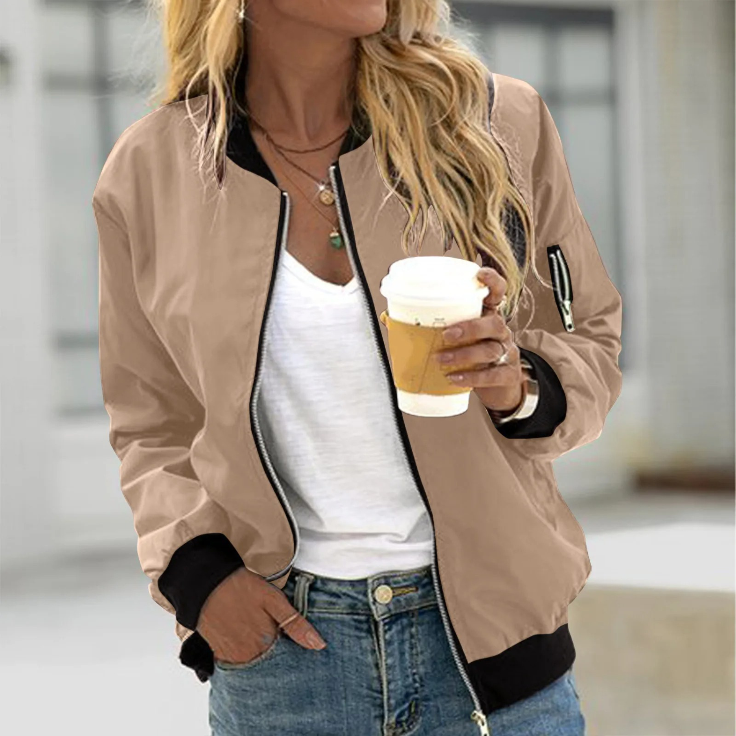 Jazmin - Women's stylish bomber jacket