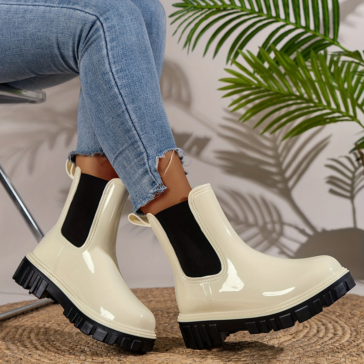 Valery - High Heel Rain Boots