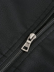 Artur - Hooded Men's Winter Jacket in Windproof and Waterproof PU Leather