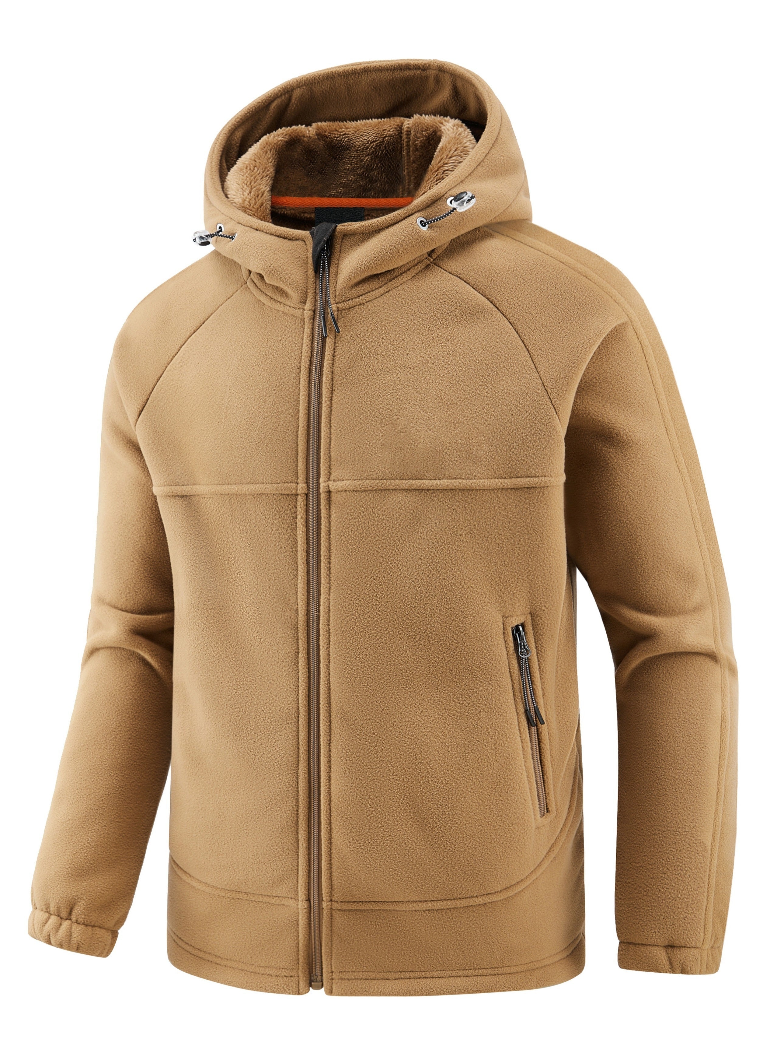 Roel - Men's Double-side Plush Warm Hooded Jacket