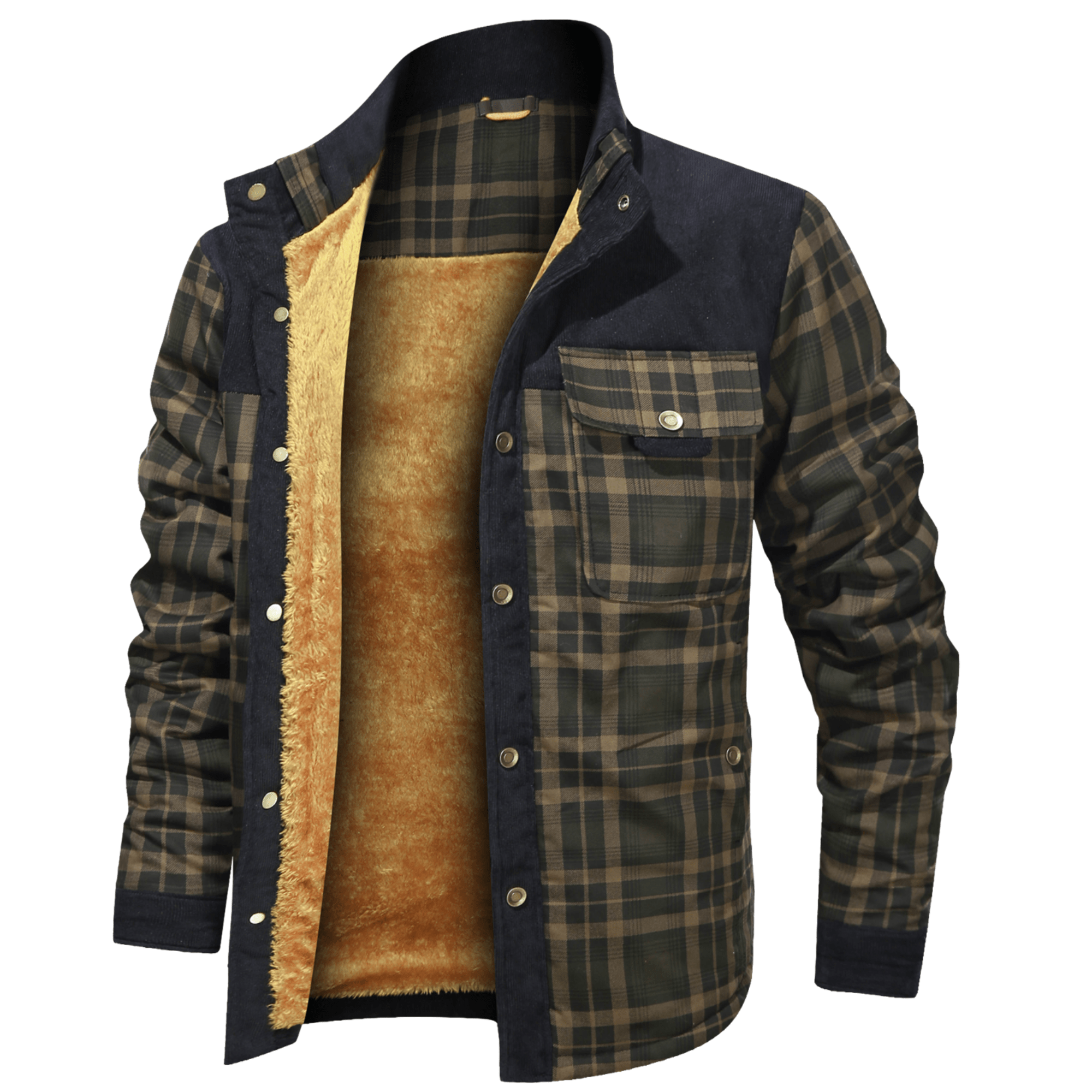 Ozzy - Warm flannel jacket for men