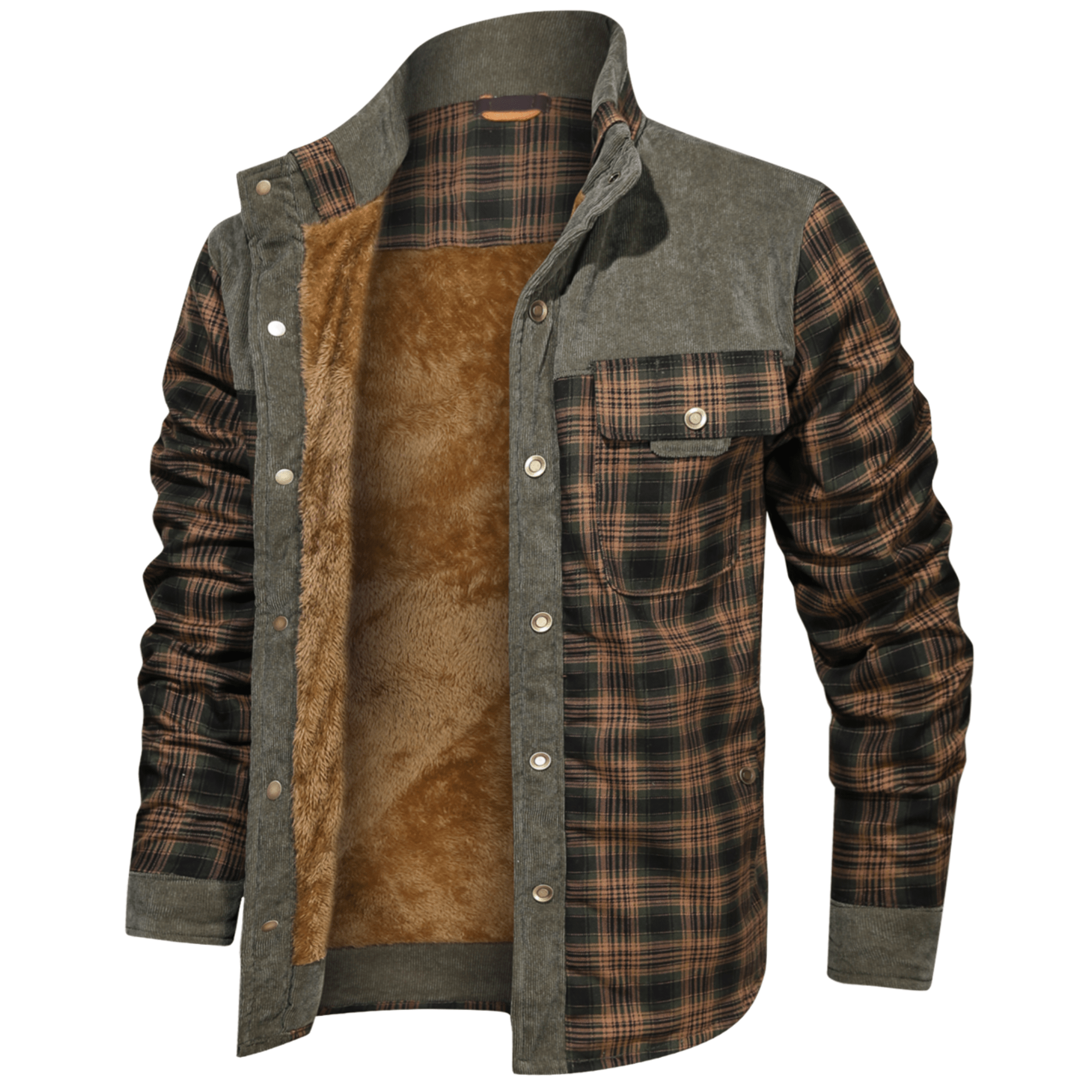 Ozzy - Warm flannel jacket for men