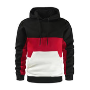 Jaxon - Men's Patchwork Hoodie in Casual Fleece