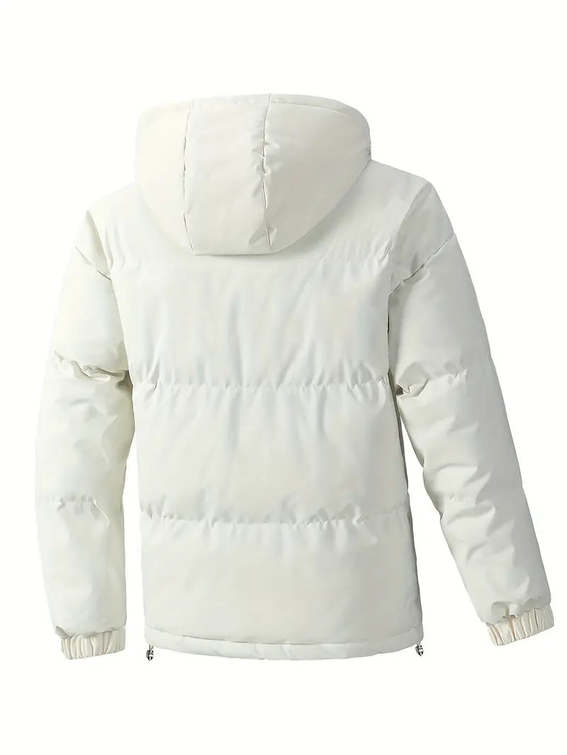 Kaj -  Men's Solid Puffer Coat With Pockets