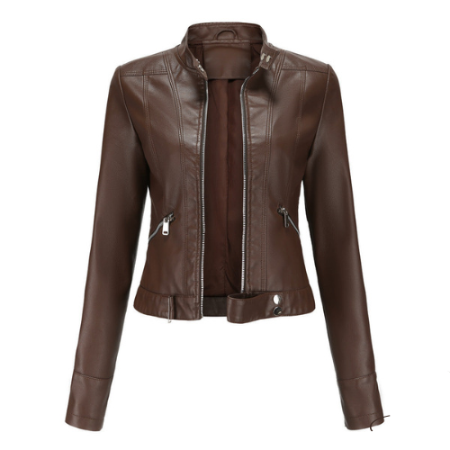 Easton - Elegant leather biker Jacket for women