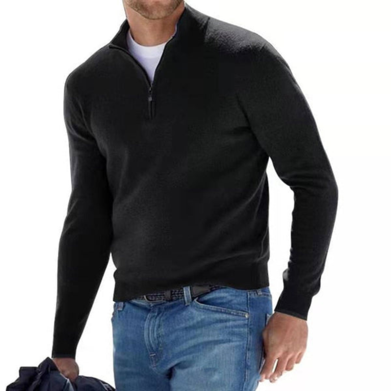 Adriaan - V-neck Sweater With Zipper