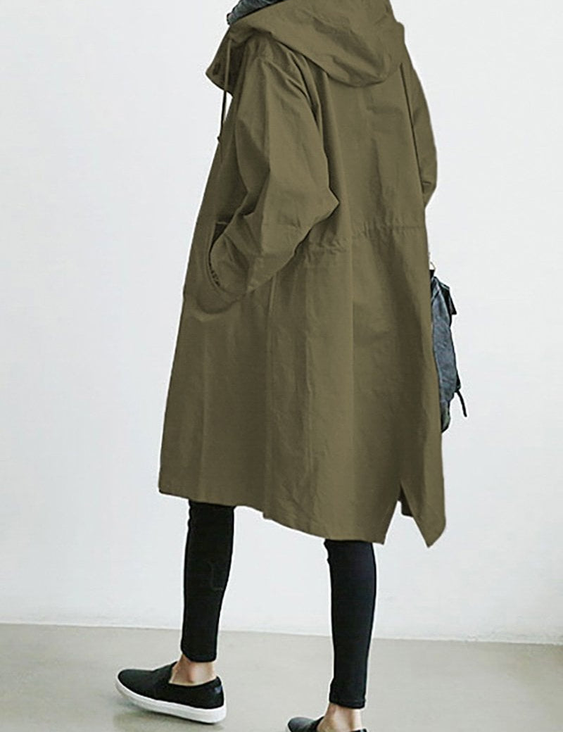 Juliana - Waterproof trench coat with hood