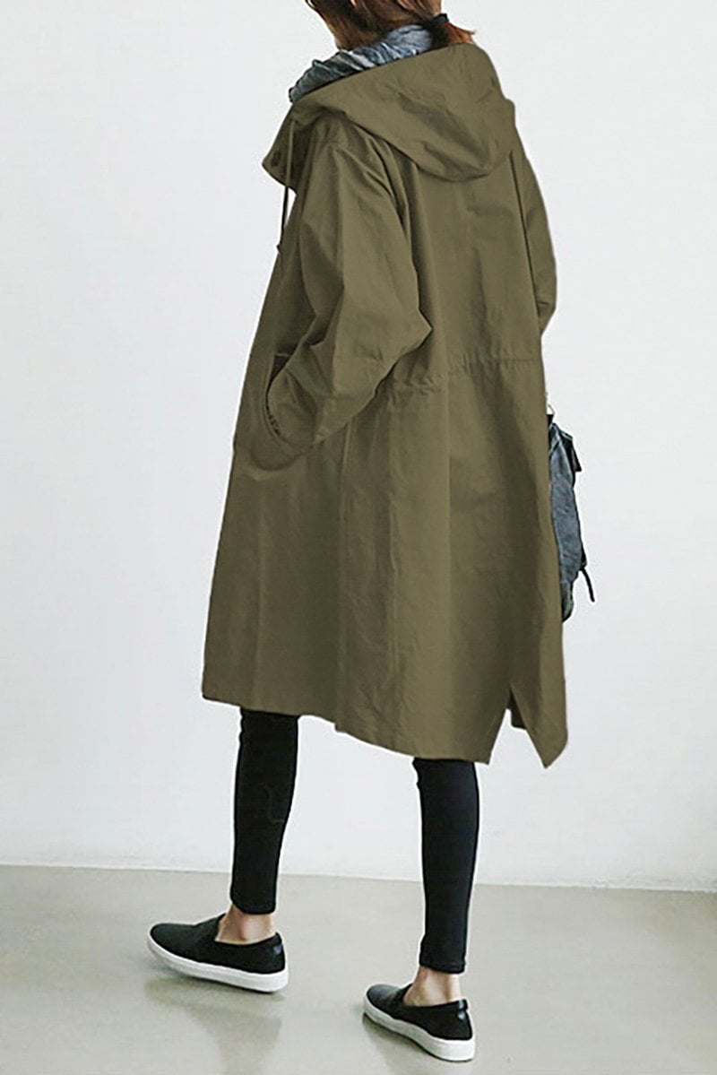 Juliana - Waterproof trench coat with hood