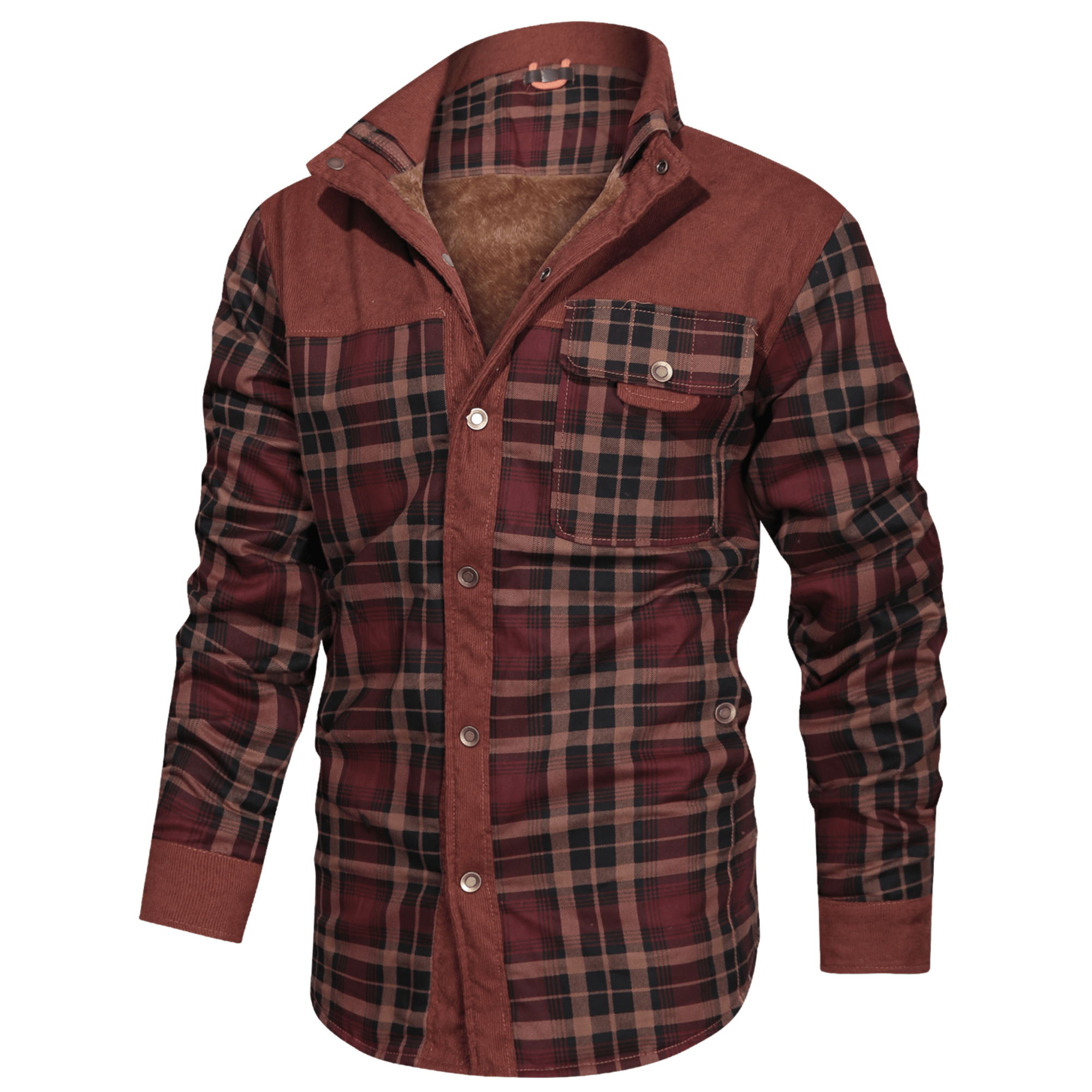 Ozzy - Warm flannel jacket for men