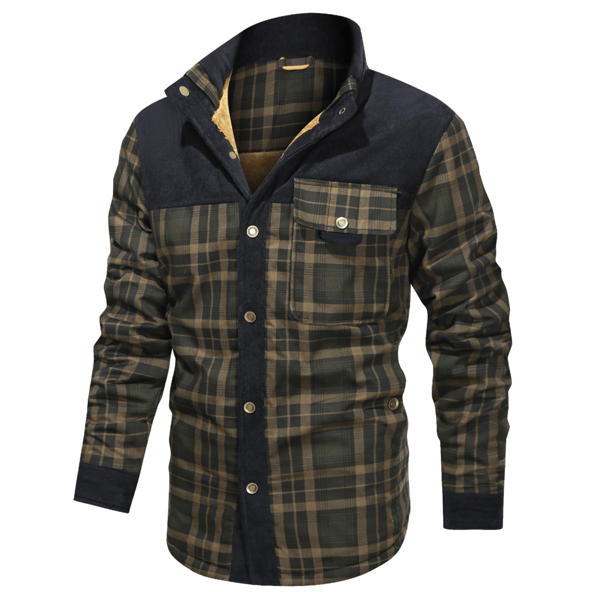 Ozzy - Warm flannel jacket for men