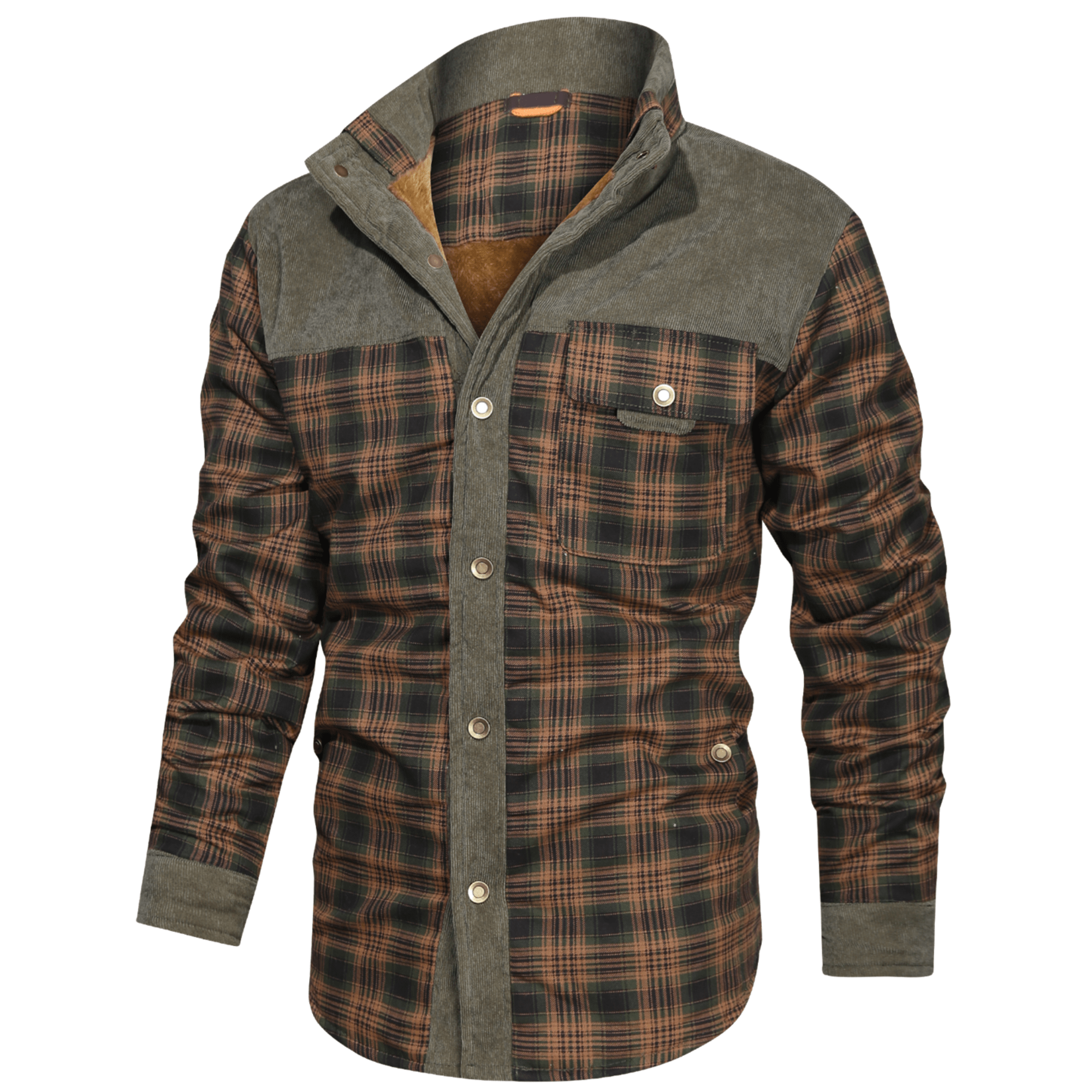 Ozzy - Warm flannel jacket for men