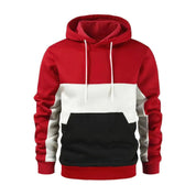 Jaxon - Men's Patchwork Hoodie in Casual Fleece