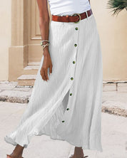 Alida - Solid Color Maxi Skirt