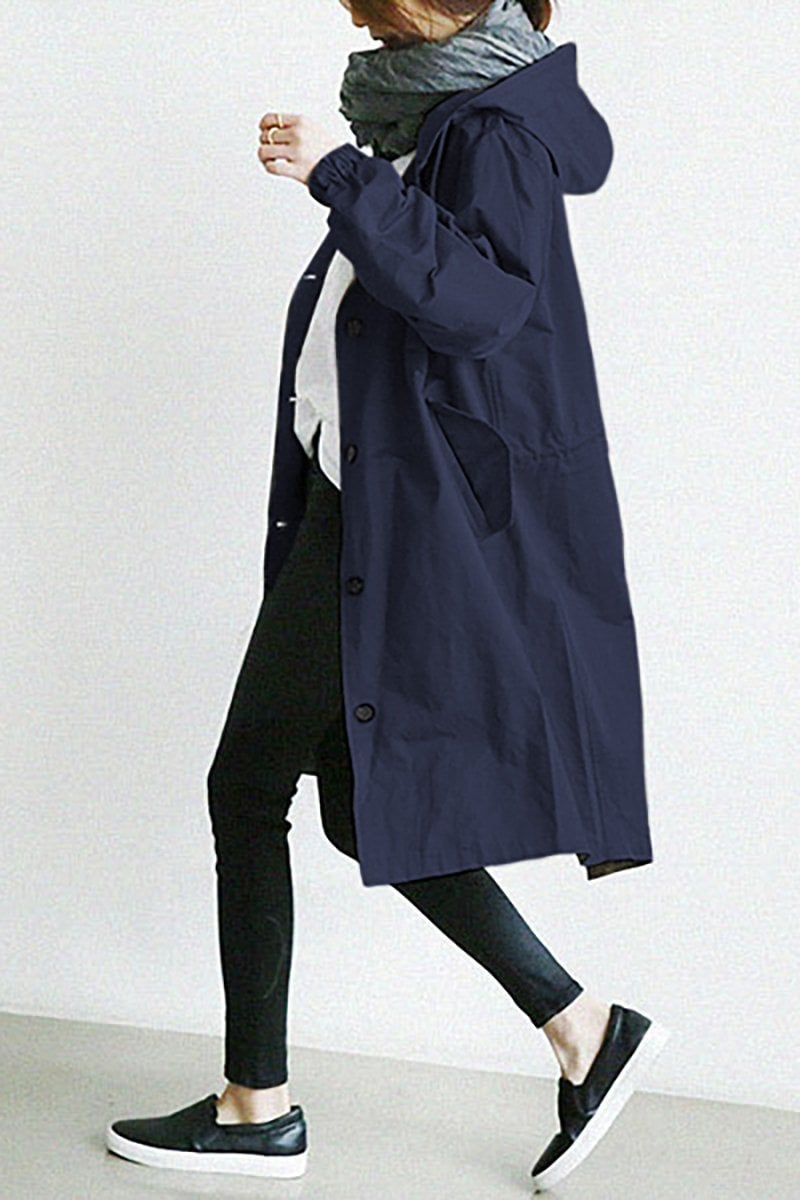 Juliana - Waterproof trench coat with hood