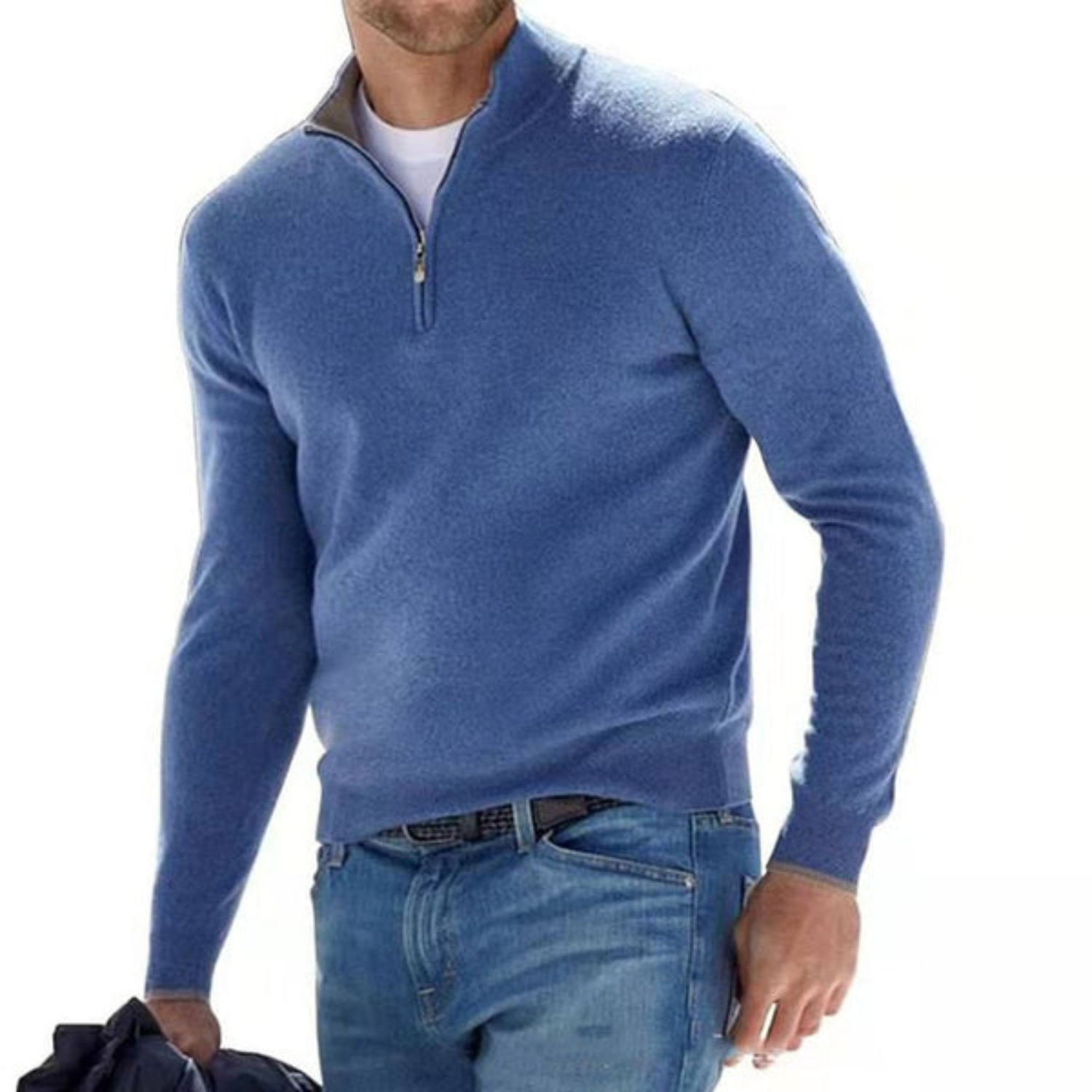 Adriaan - V-neck Sweater With Zipper