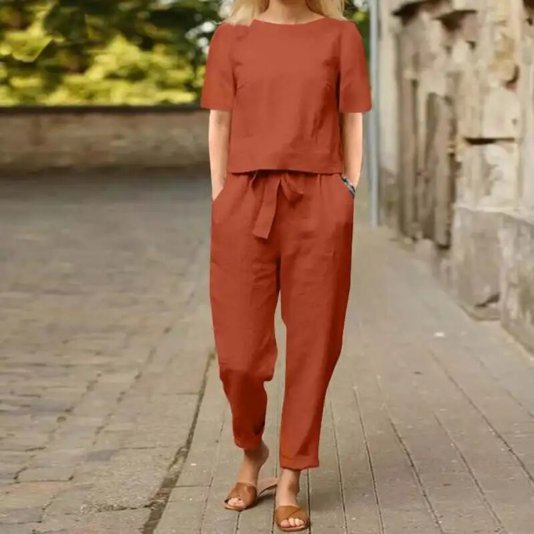 Kailani - Two-piece linen set for women