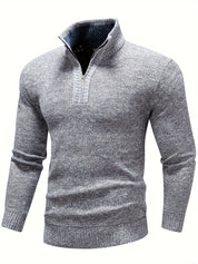 Mark - Casual sweater with zipper for men