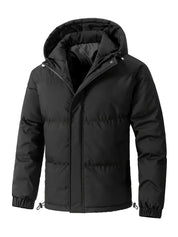 Kaj -  Men's Solid Puffer Coat With Pockets