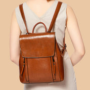 Raelynn - Women's leather backpack